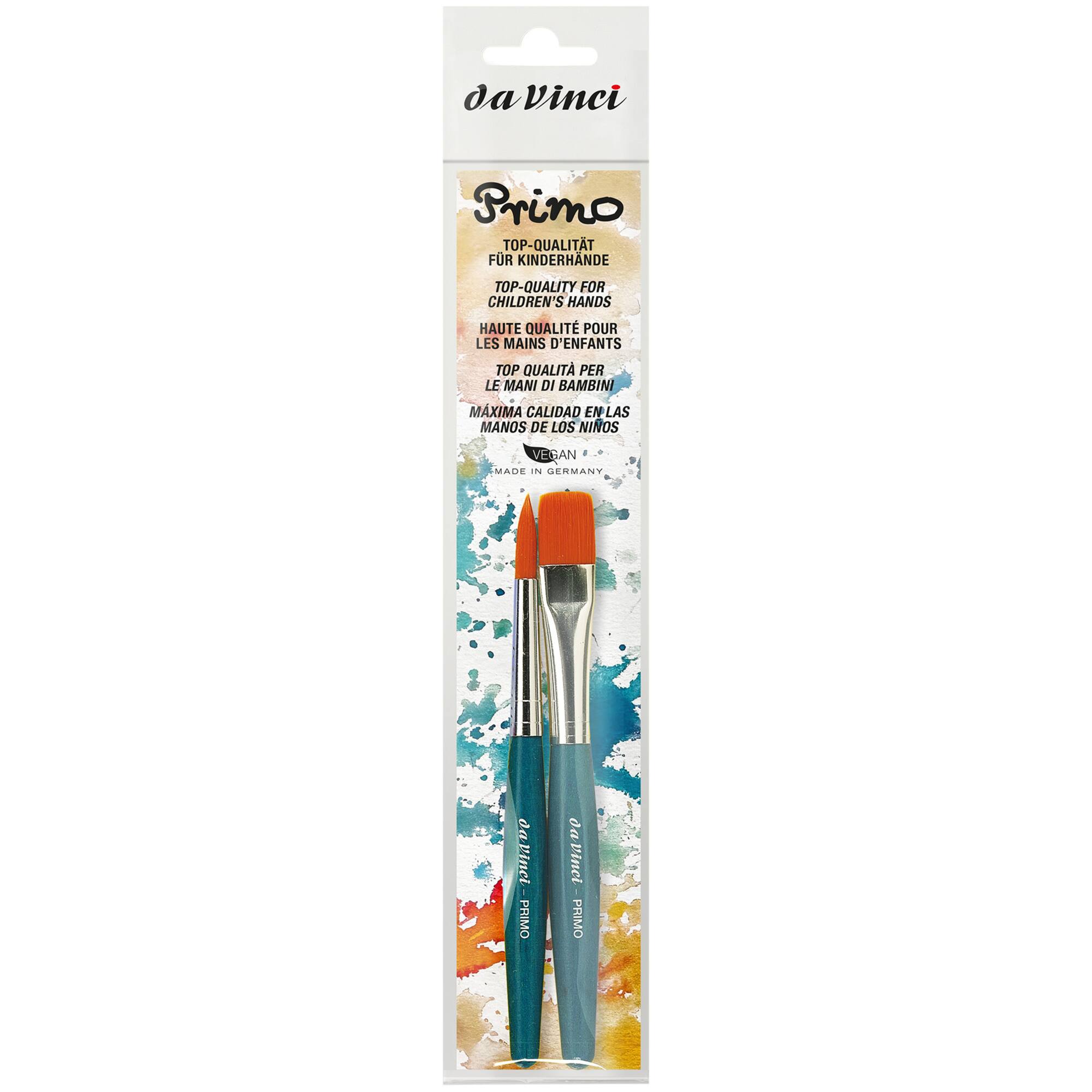 da Vinci PRIMO 2 Piece Preschool Synthetics Paintbrush Set